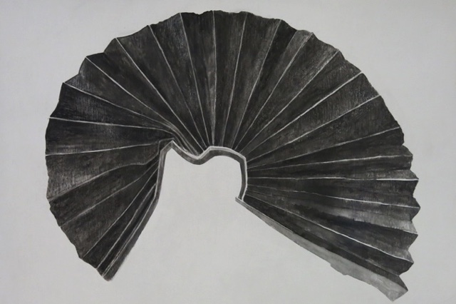Black Spread, watercolour on prepared paper, 2013, 75 x 55cm