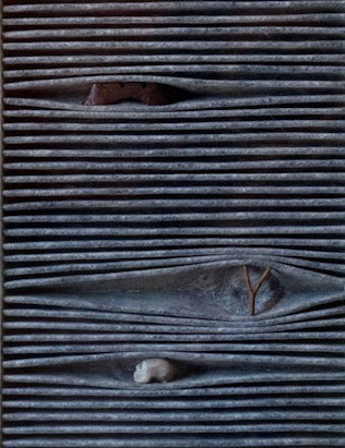 Nightsong V2012 | 22 x 25 cm| filter paper, bronze, wood